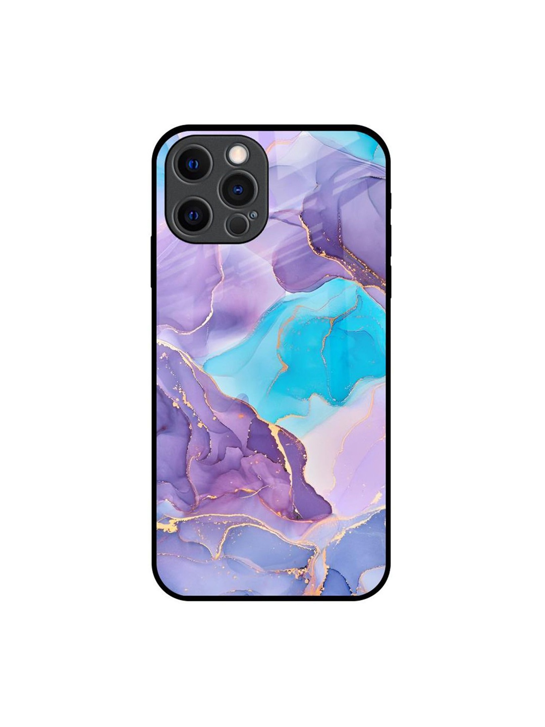 

QRIOH Quirky Printed iPhone 12 Pro Back Case Mobile Accessories, Purple