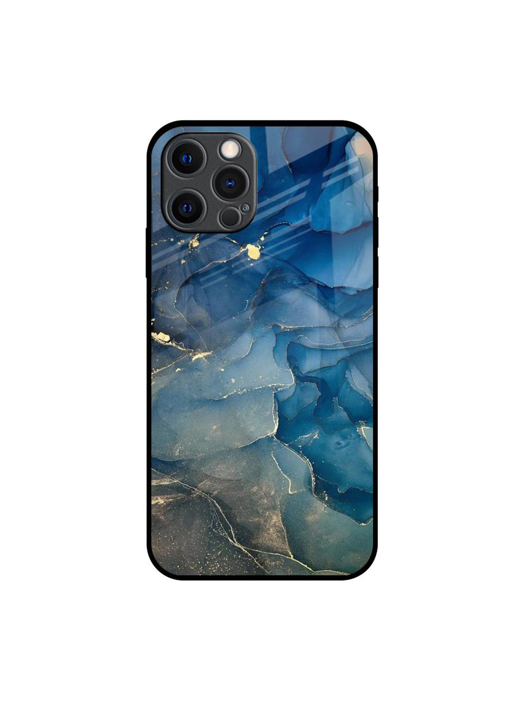 

QRIOH Quirky Printed iPhone 12 Pro Max Back Case Mobile Accessories, Blue