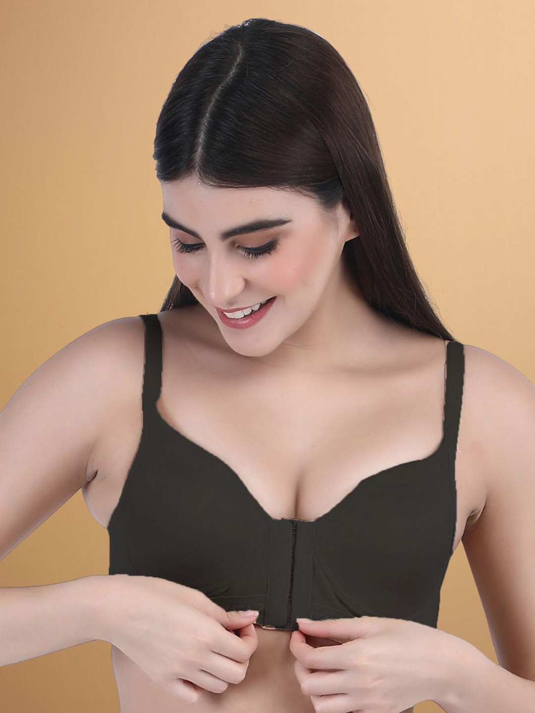 

BODYSIZE Bra Full Coverage Heavily Padded, Black