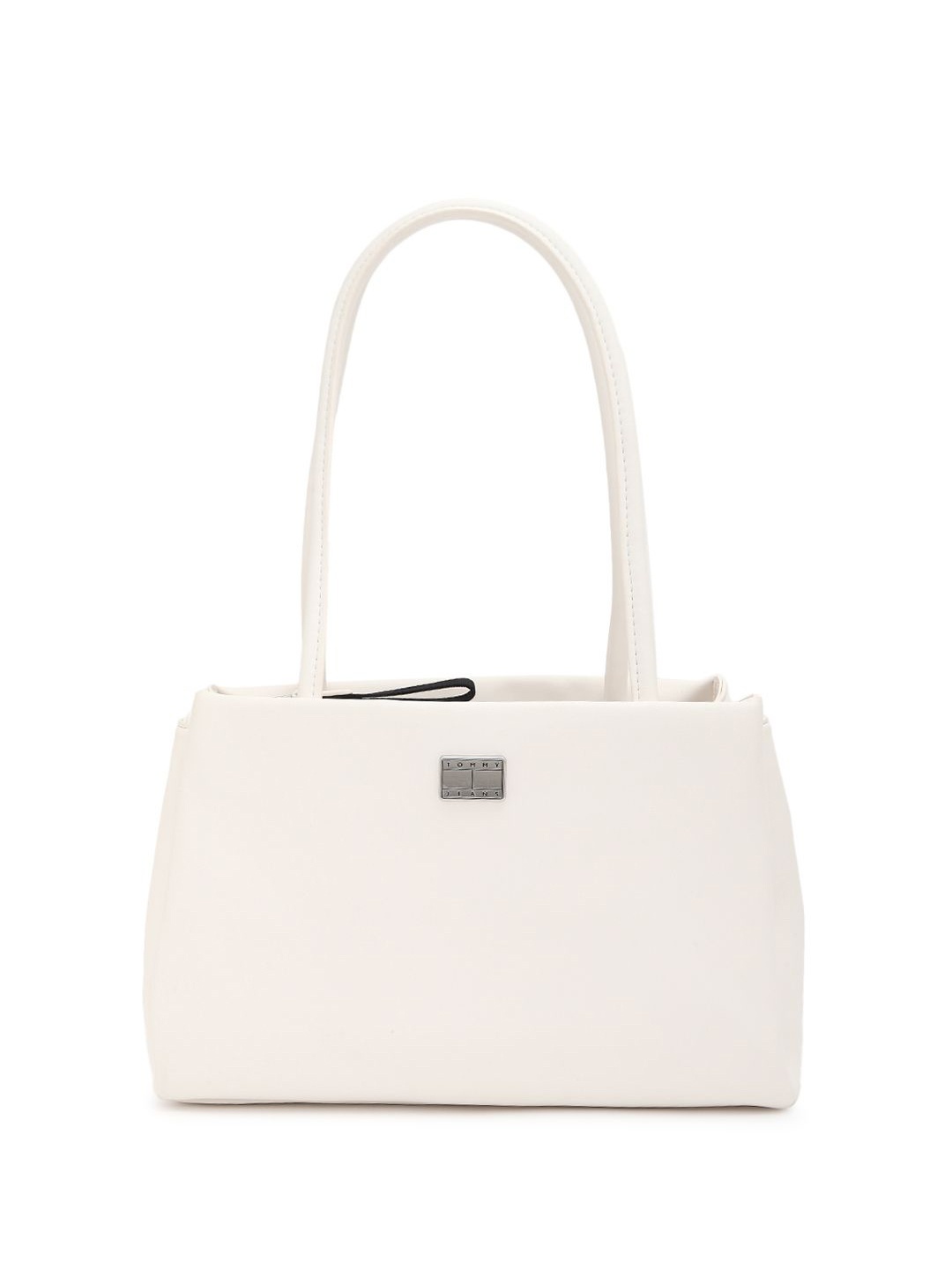 

Tommy Hilfiger PU Shopper Handheld Bag, White
