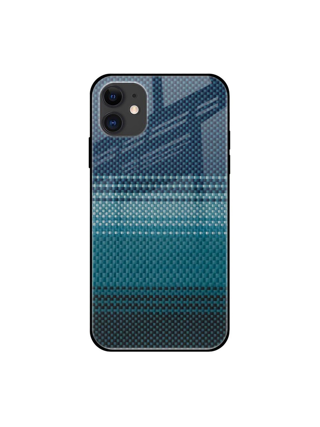 

QRIOH Modern Rug Printed iPhone 12 Mini Back Case, Blue