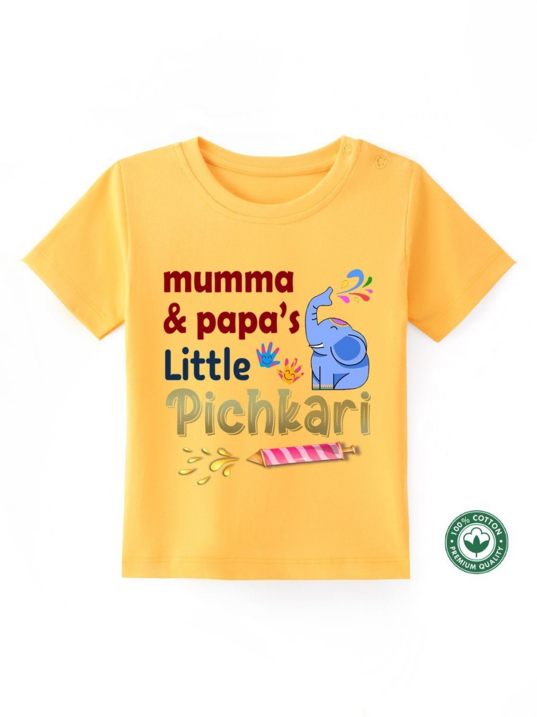 

BLUSHES Kids Printed T-shirt, Yellow