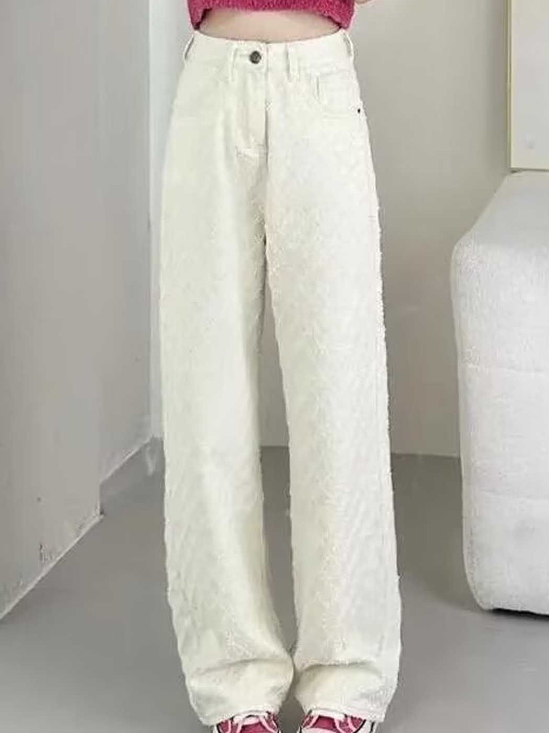 

StyleCast Women Regular Fit Mid-Rise Cotton Jeans, White