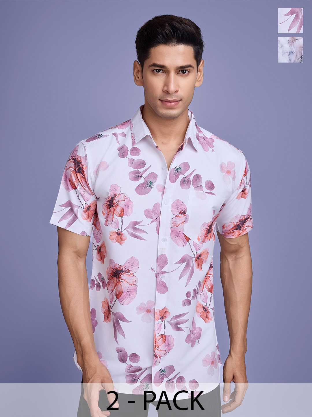 

Moda Rapido Men Standard Floral Opaque Printed Casual Shirt, Multi