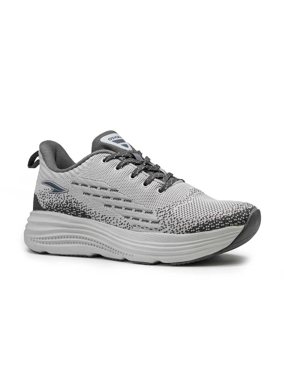 

ASIAN Men Mesh High-Top Running Non-Marking Shoes, Grey