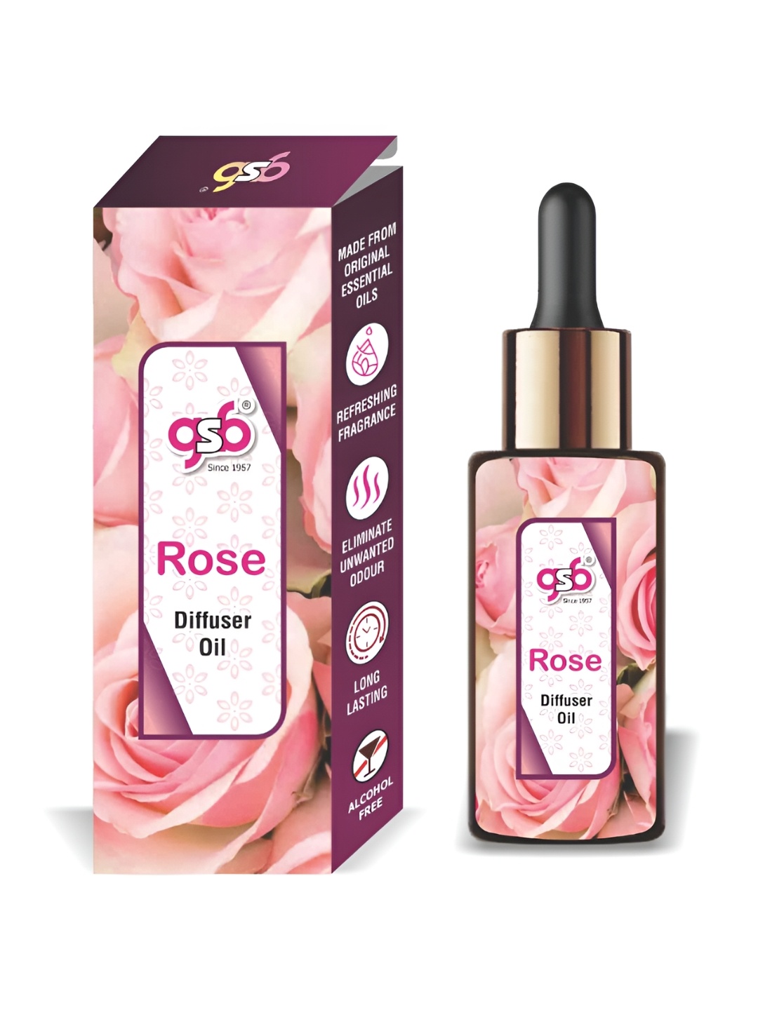 

GSB Transparent Rose Diffuser Oil - 15 ml