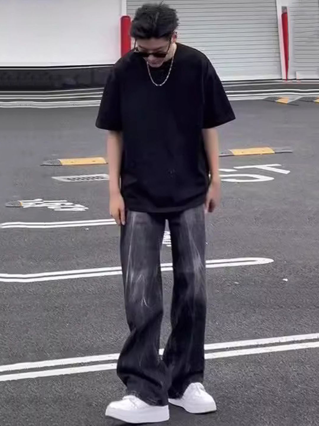 

HERE&NOW Men Highly Distressed Jeans, Grey