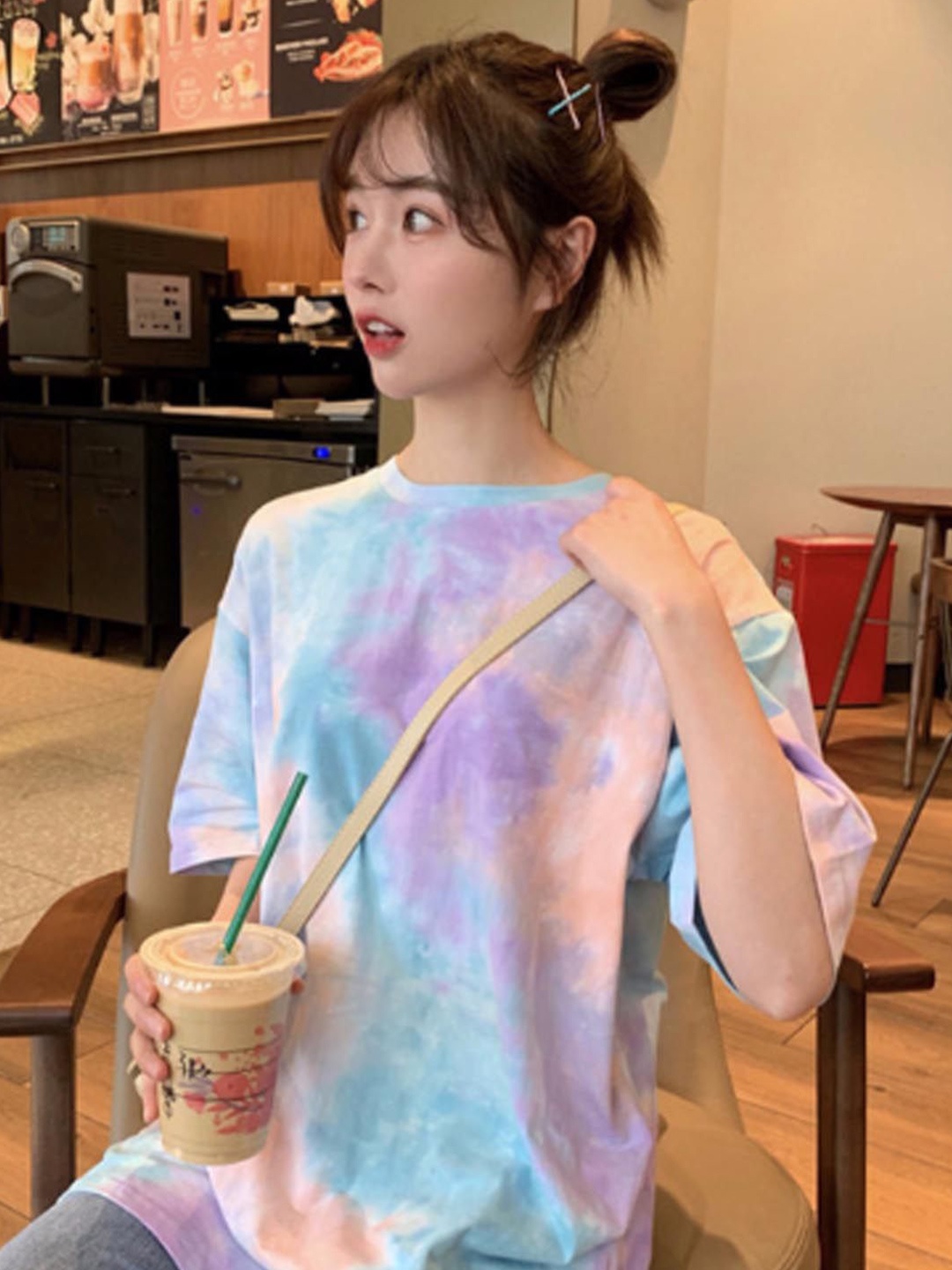 

StyleCast Print Top, Purple