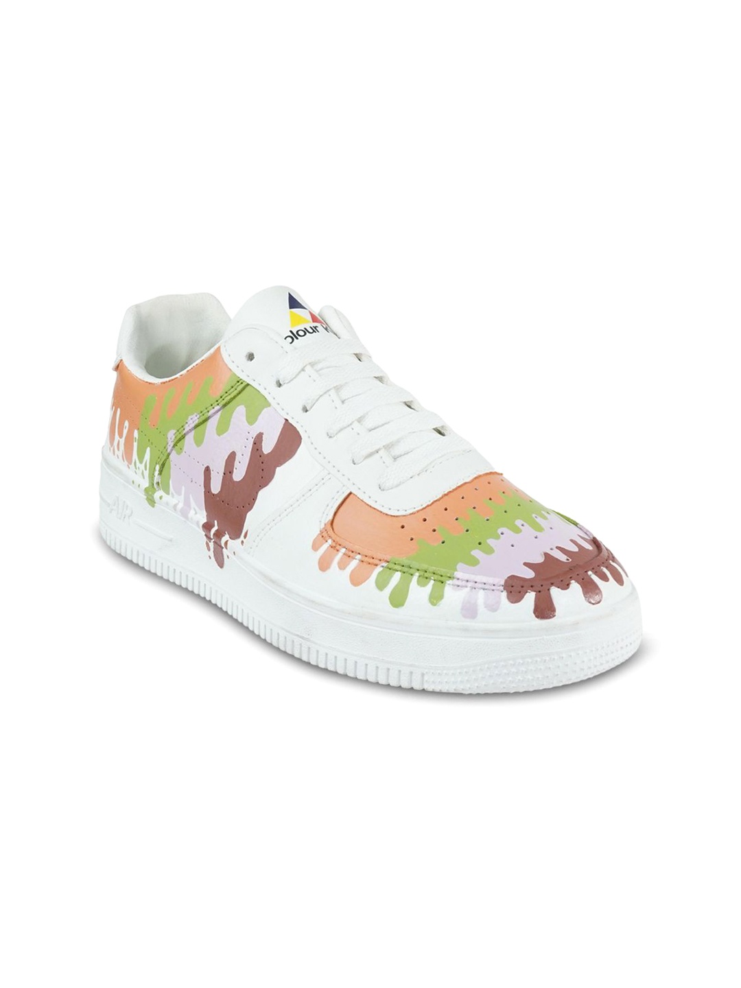 

Colour Kicks Women Printed PU Sneakers, Pink