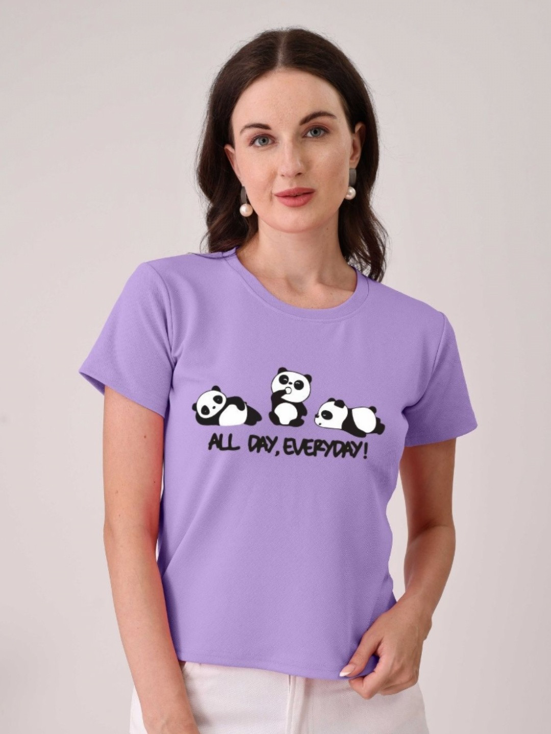 

Moda Rapido Women Printed T-shirt, Purple