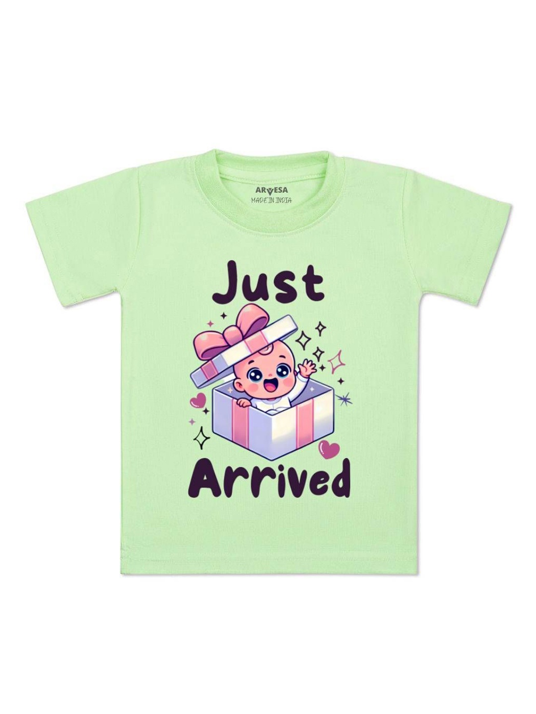 

Arvesa One Month Baby Boy Printed Kids Tshirt, Green