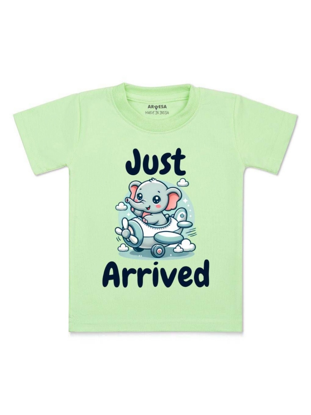 

Arvesa One Month Baby Boy Printed Kids Tshirt, Green