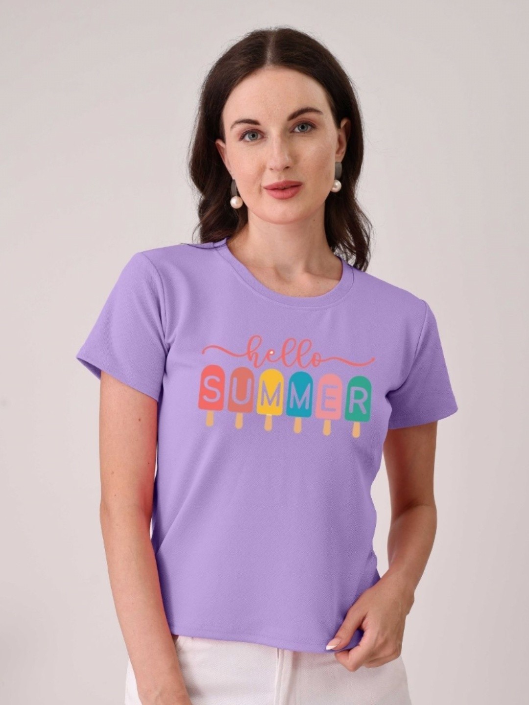 

Moda Rapido Women Printed T-shirt, Purple