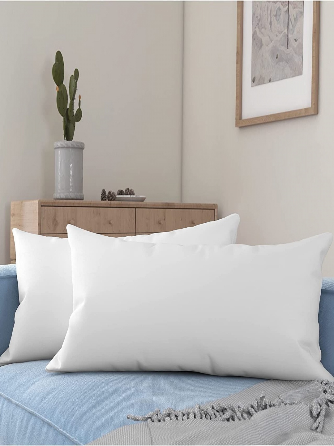 

ACTOS White 2 Pieces Microfiber Ultra Soft Sleep Pillows