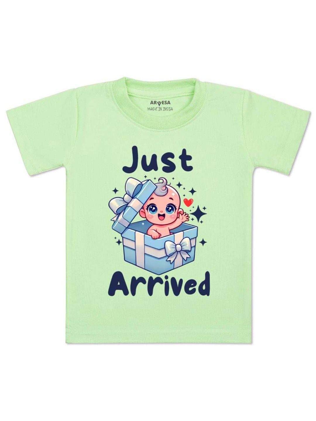 

Arvesa One Month Baby Boy Printed Kids Tshirt, Green