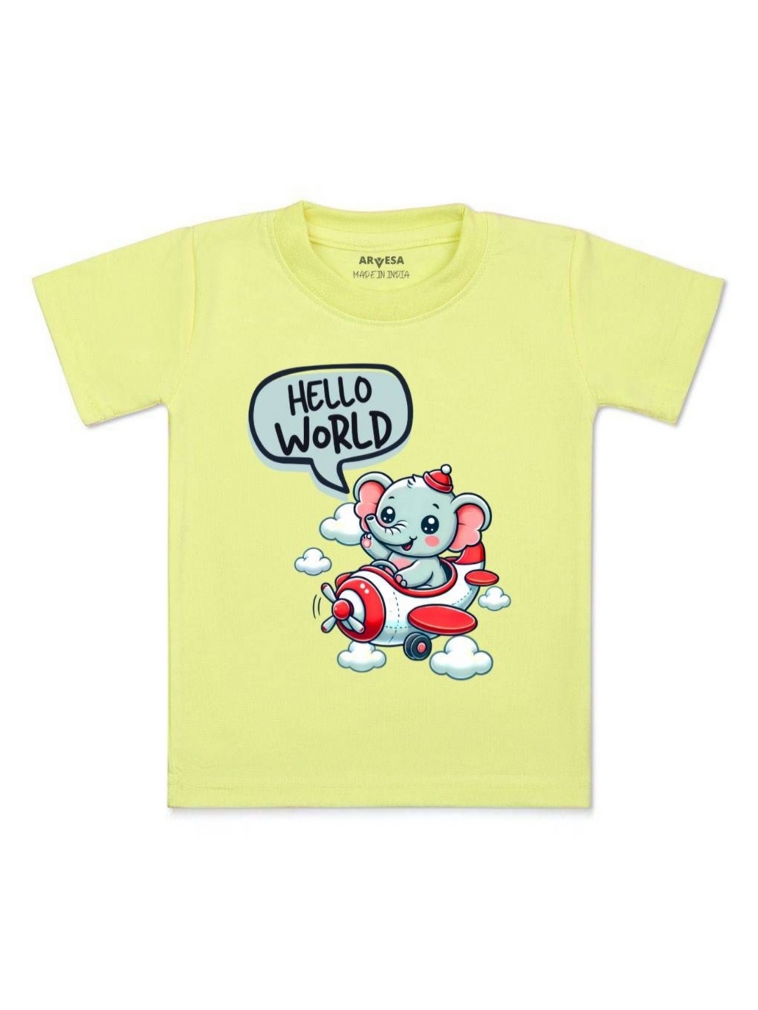 

Arvesa One Month Baby Boy Printed Kids Tshirt, Yellow