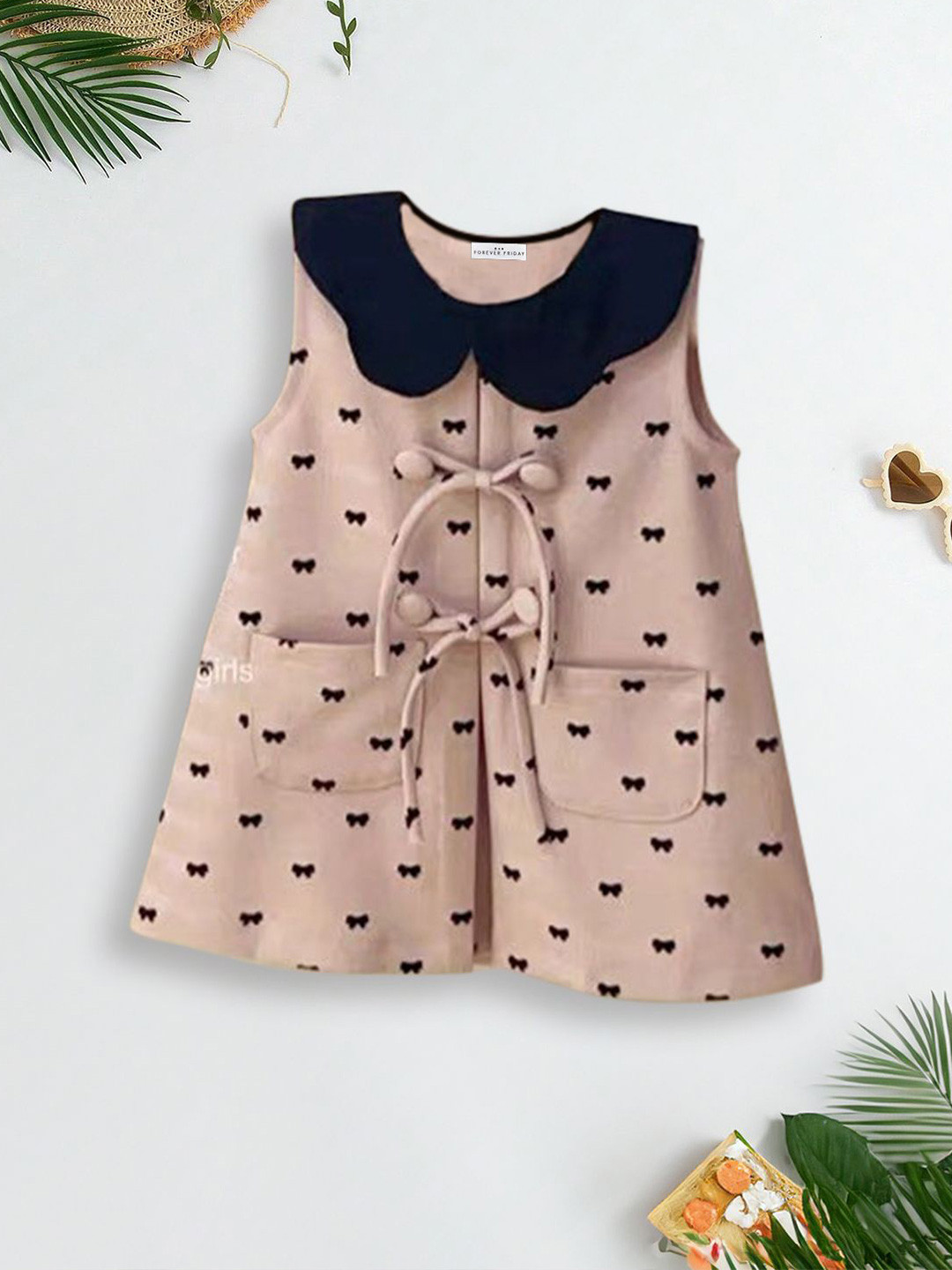 

FOREVER FRIDAY Polka Dot Print A-Line Dress, Pink