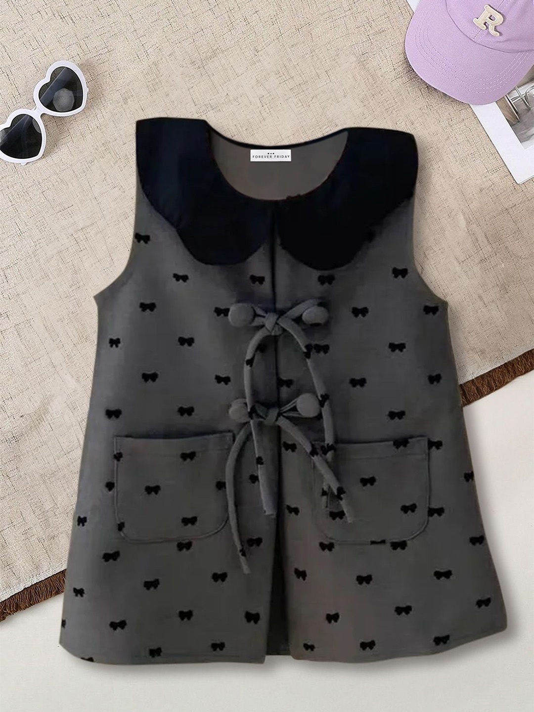 

FOREVER FRIDAY Print A-Line Dress, Grey