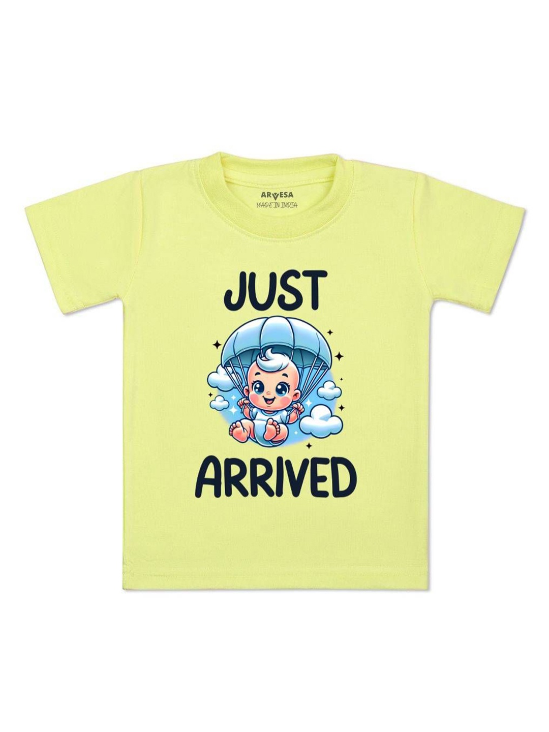 

Arvesa One Month Baby Boy Printed Kids Tshirt, Yellow