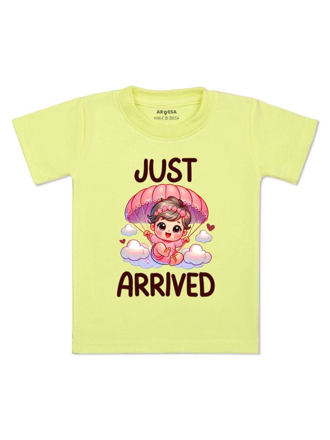 

Arvesa One Month Baby Boy Printed Kids Tshirt, Yellow