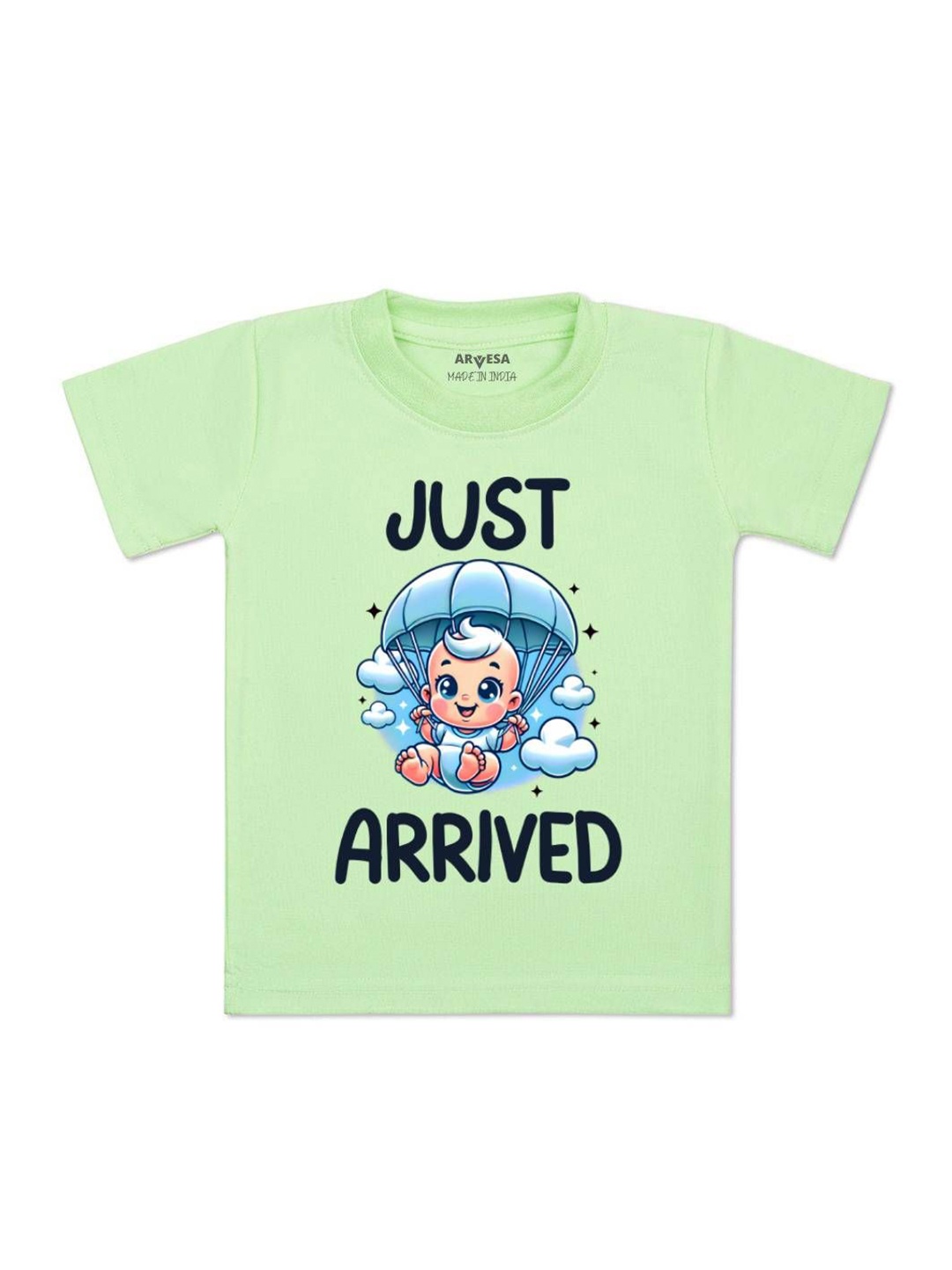 

Arvesa One Month Baby Boy Printed Kids Tshirt, Green