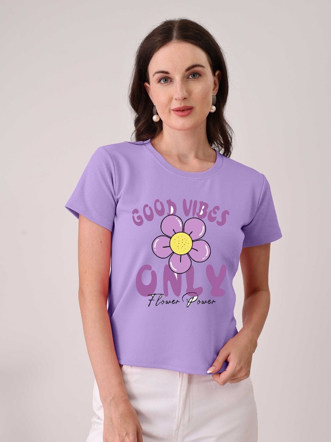 

Moda Rapido Women Printed T-shirt, Purple