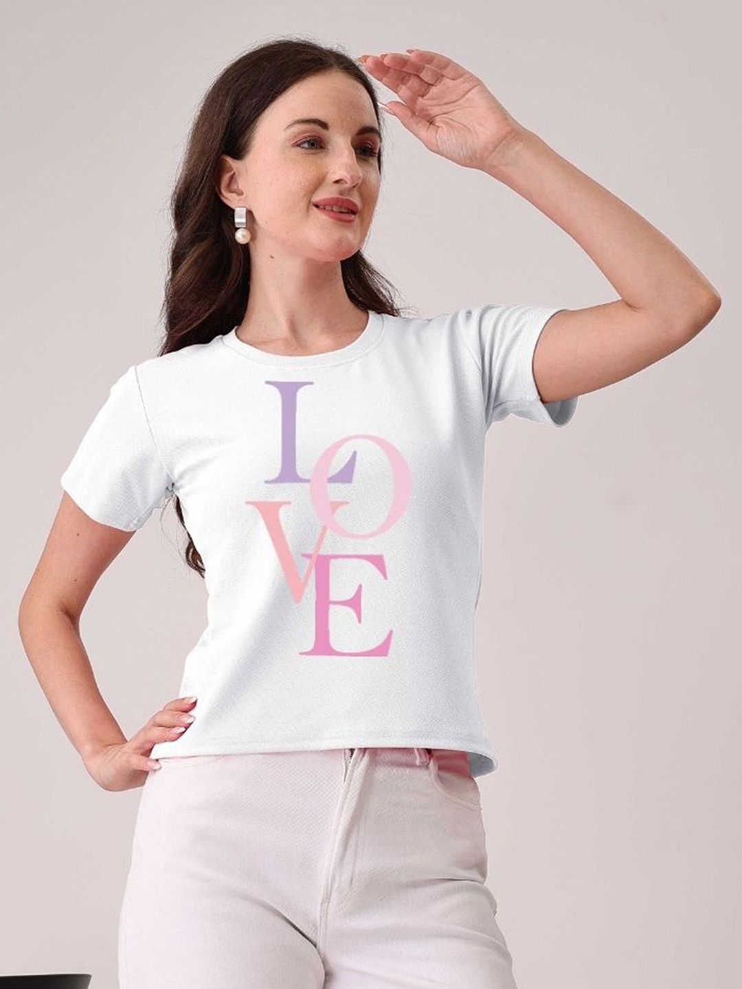 

Moda Rapido Women Printed T-shirt, White