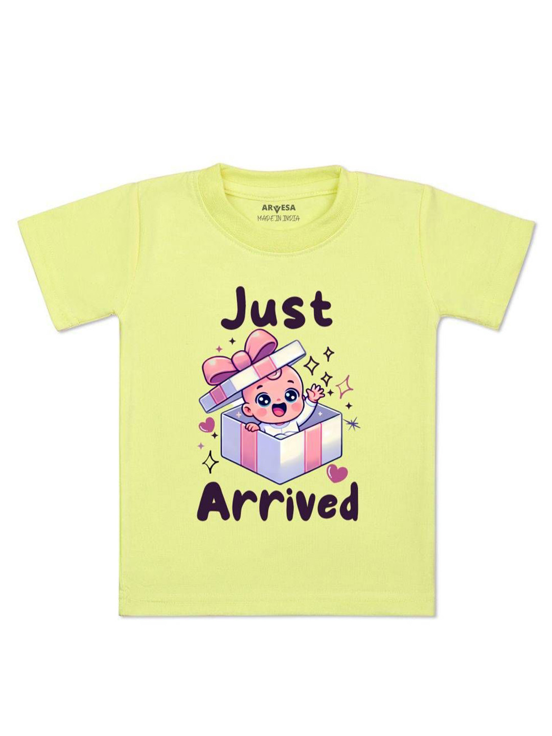 

Arvesa One Month Baby Boy Printed Kids Tshirt, Yellow