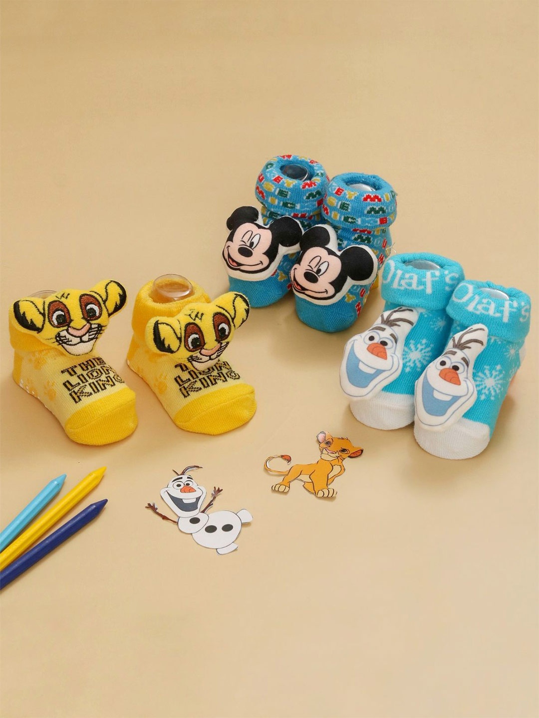 

Yellow Bee Infant Boys Pack Of 3 Cotton Ankle Length Socks