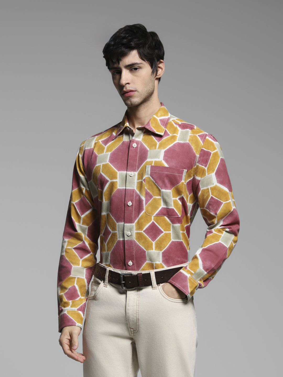 

Jack & Jones Men Opaque Printed Casual Shirt, Multi