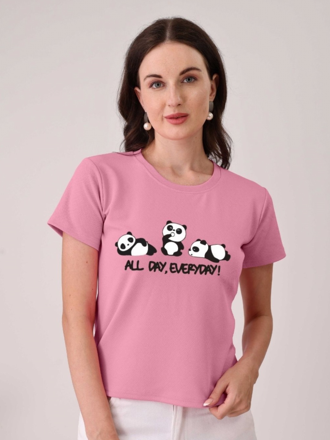 

Moda Rapido Women Printed T-shirt, Pink