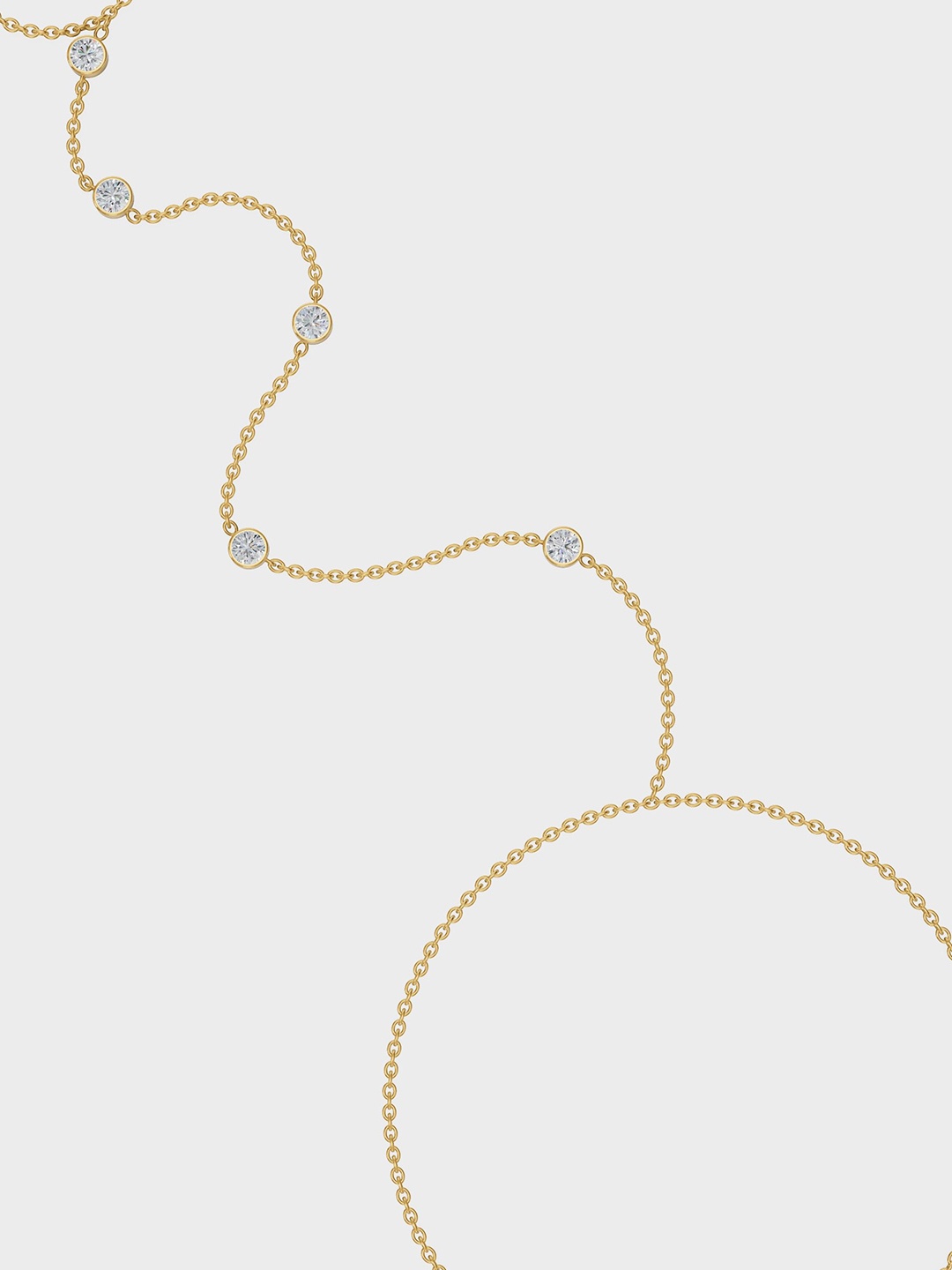 

Anushka Jain Jewellery Women 925 Sterling Silver Gold-Plated CZ Wraparound Bracelet