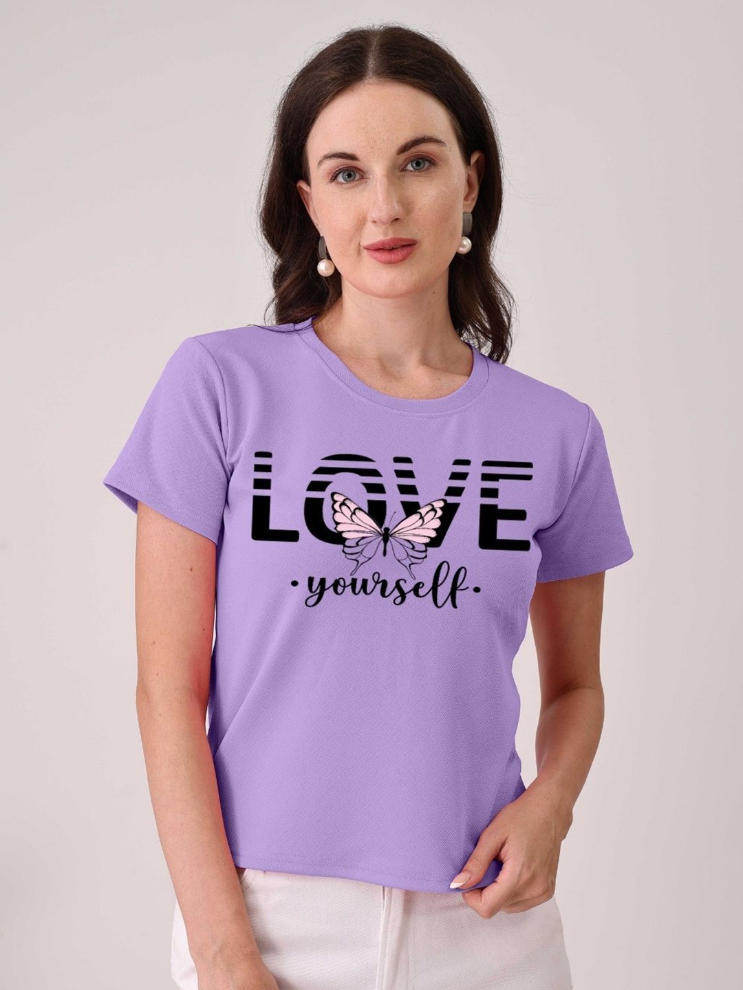 

Moda Rapido Women Printed T-shirt, Purple