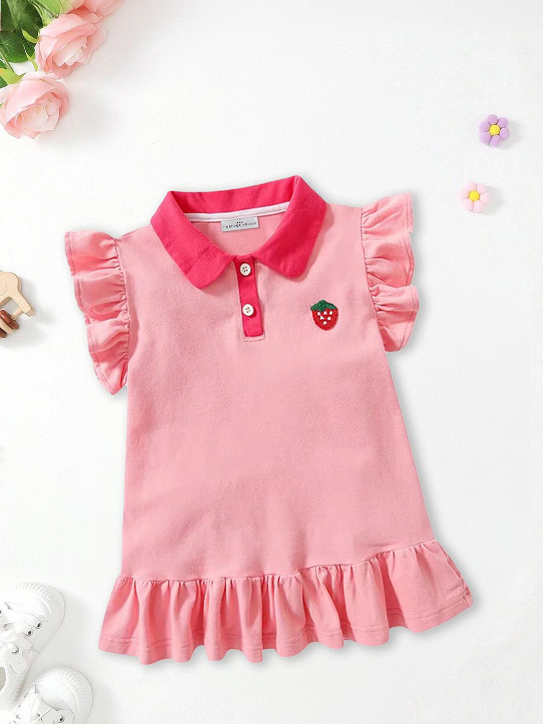 

FOREVER FRIDAY Print A-Line Dress, Pink