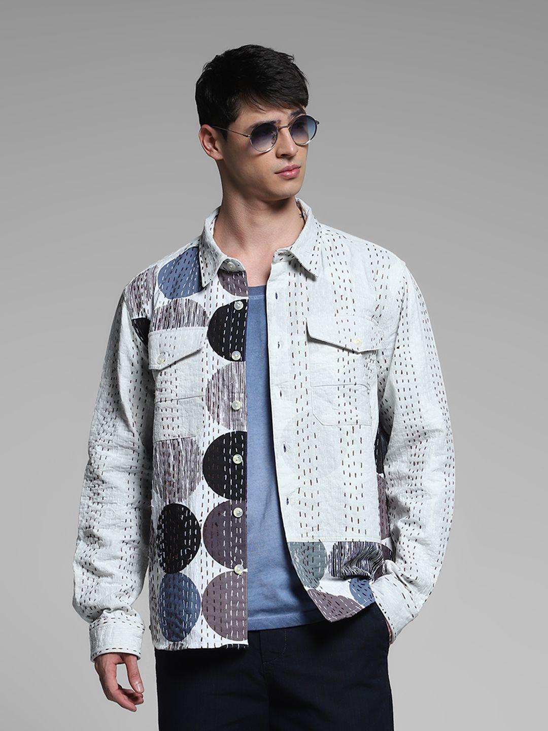 

Jack & Jones Men Opaque Printed Casual Shirt, White