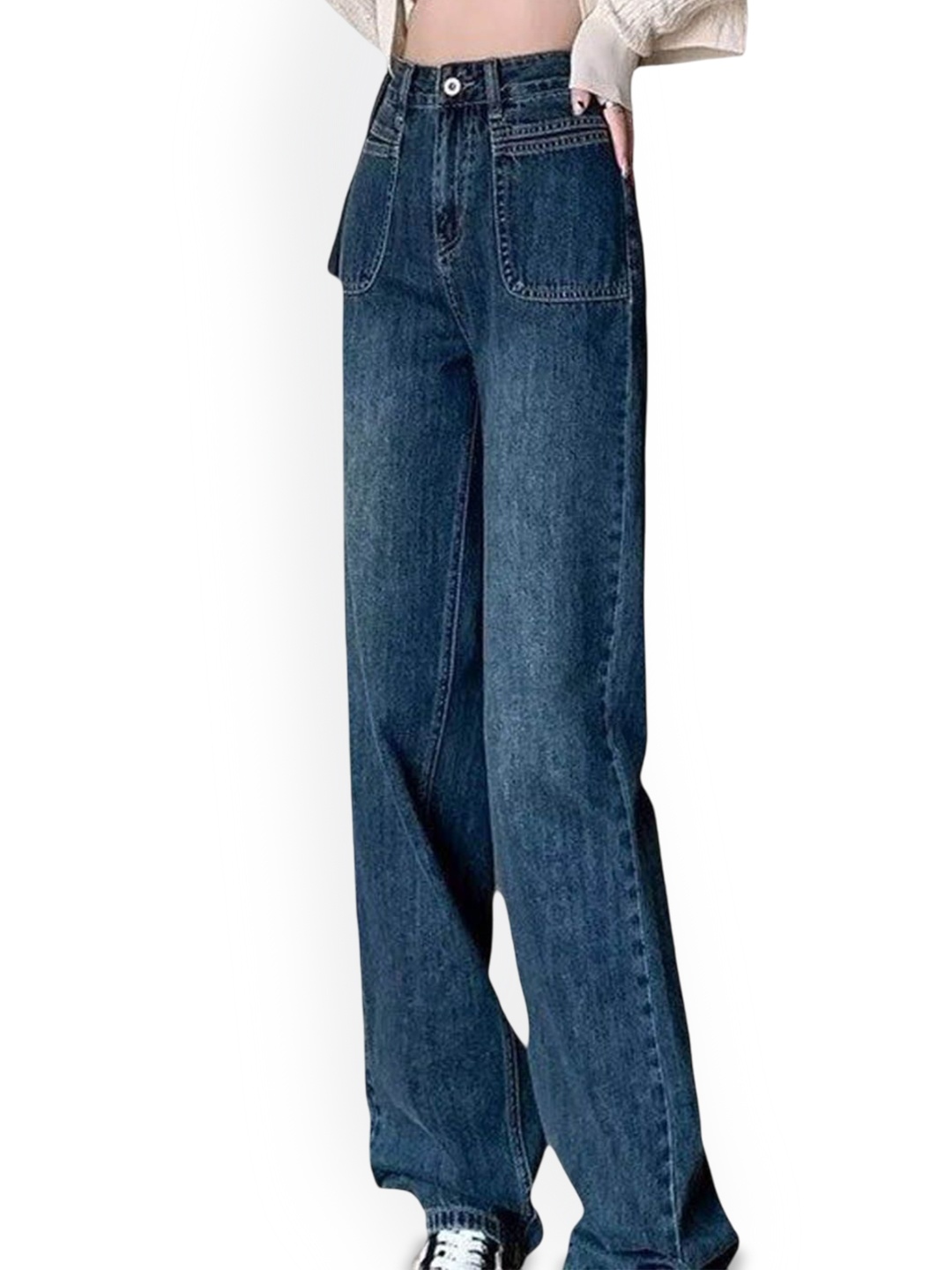 

StyleCast Women Low Distress Light Fade Jeans, Blue