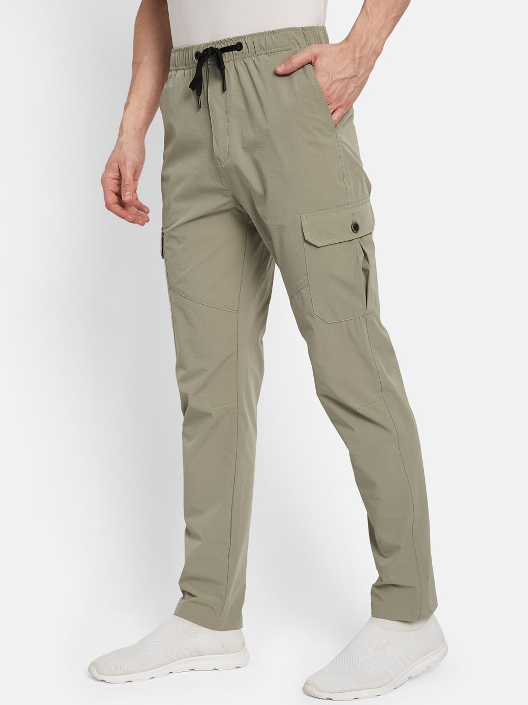 

Octave Men Cotton Track Pants, Olive