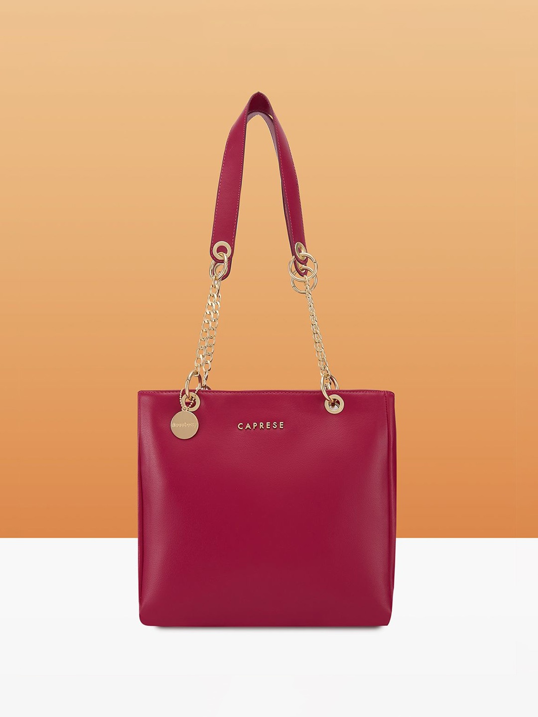 

DressBerry X CAPRESE Structured Satchel, Pink