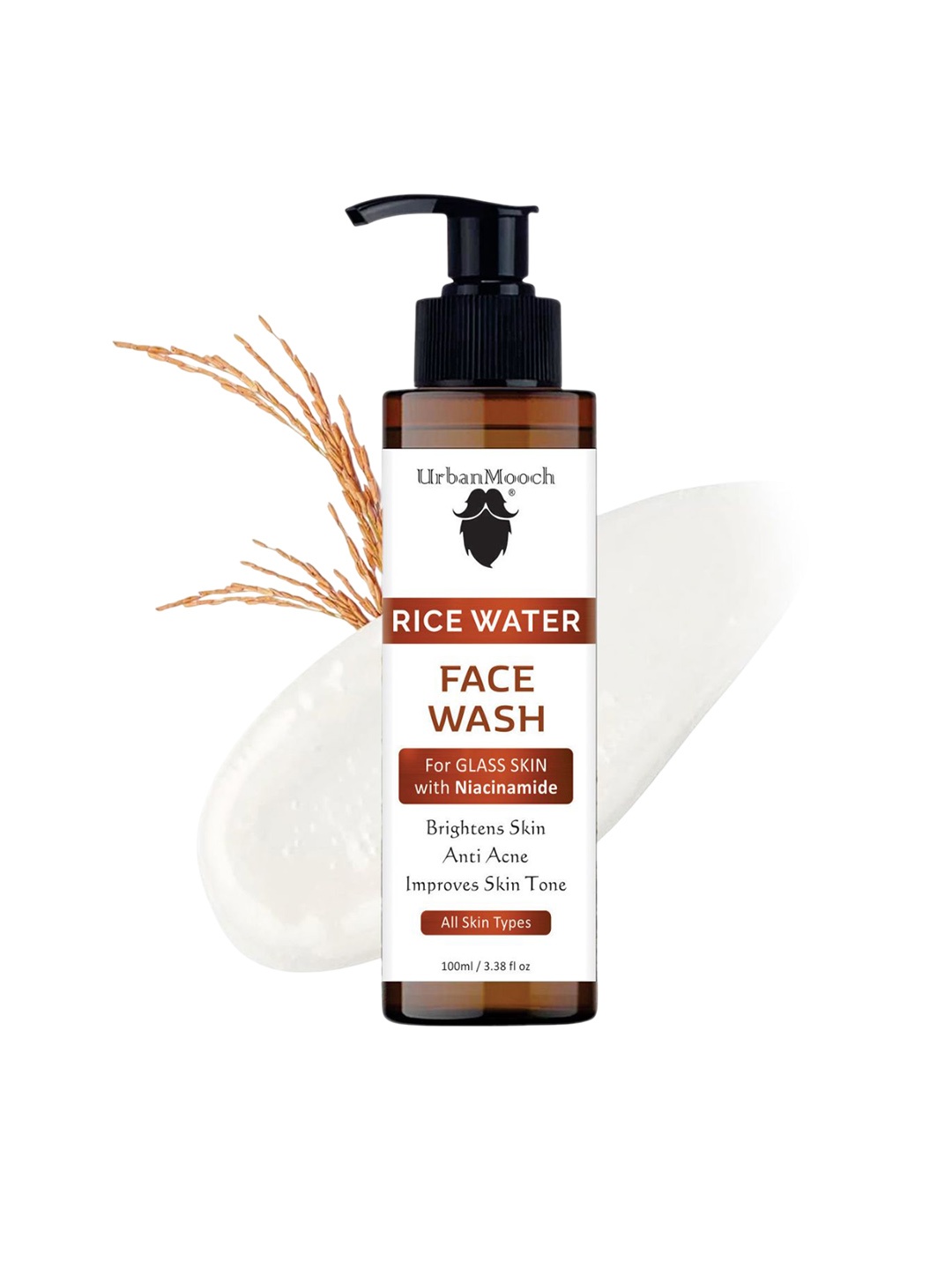 

UrbanMooch Rice Water Face Wash- 100 ml, White