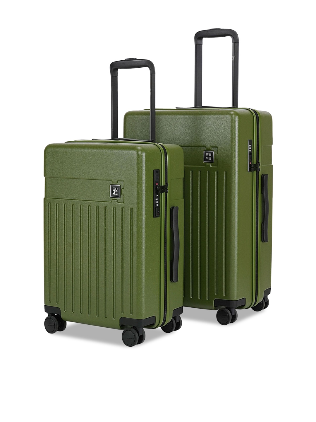 

EUME Set Of 2 Hard-Sided Trolley Suitcase, Green