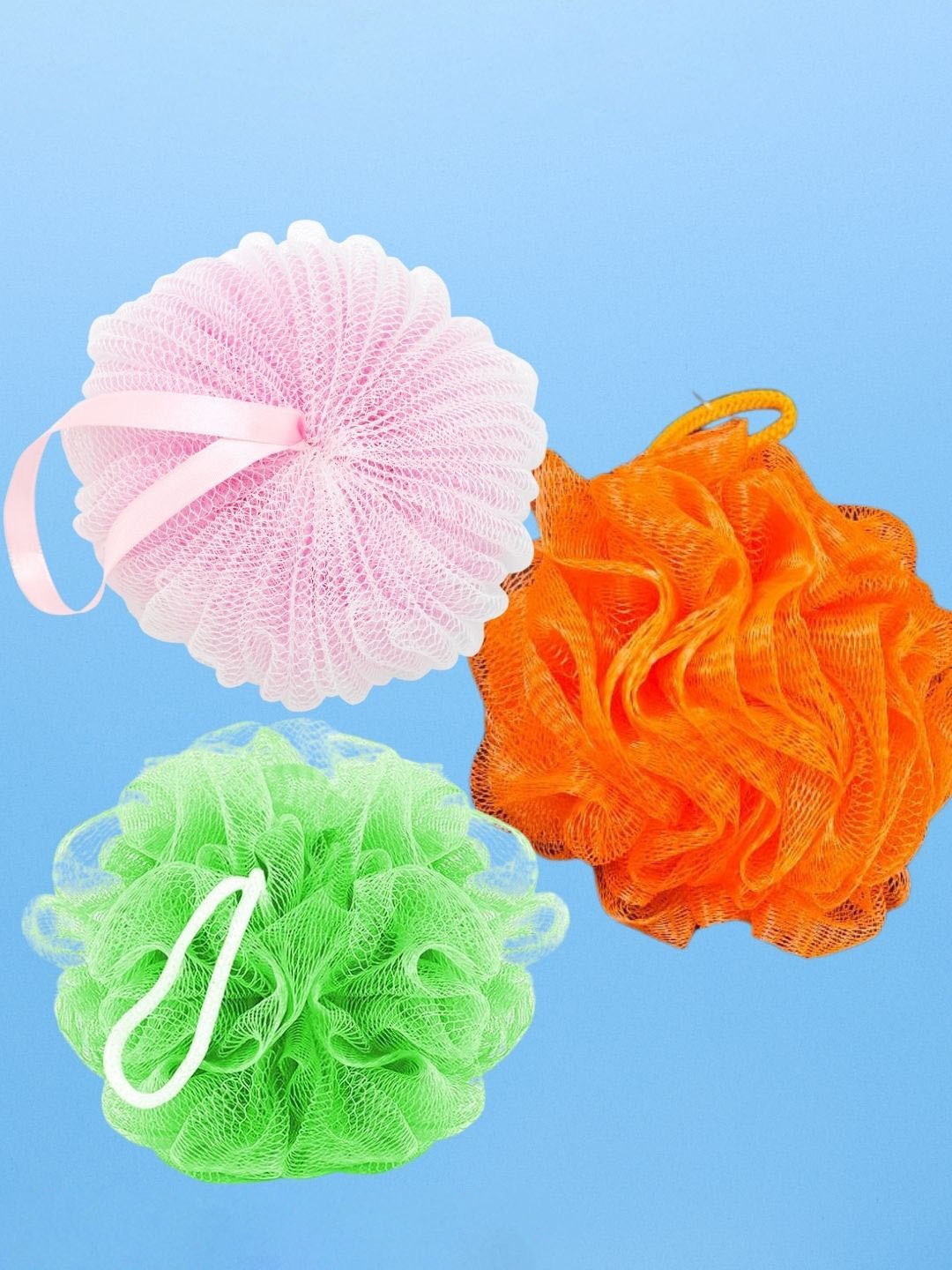 

Basicare Set Of 3 Bath Loofah Sponge- 40 g Each, Pink