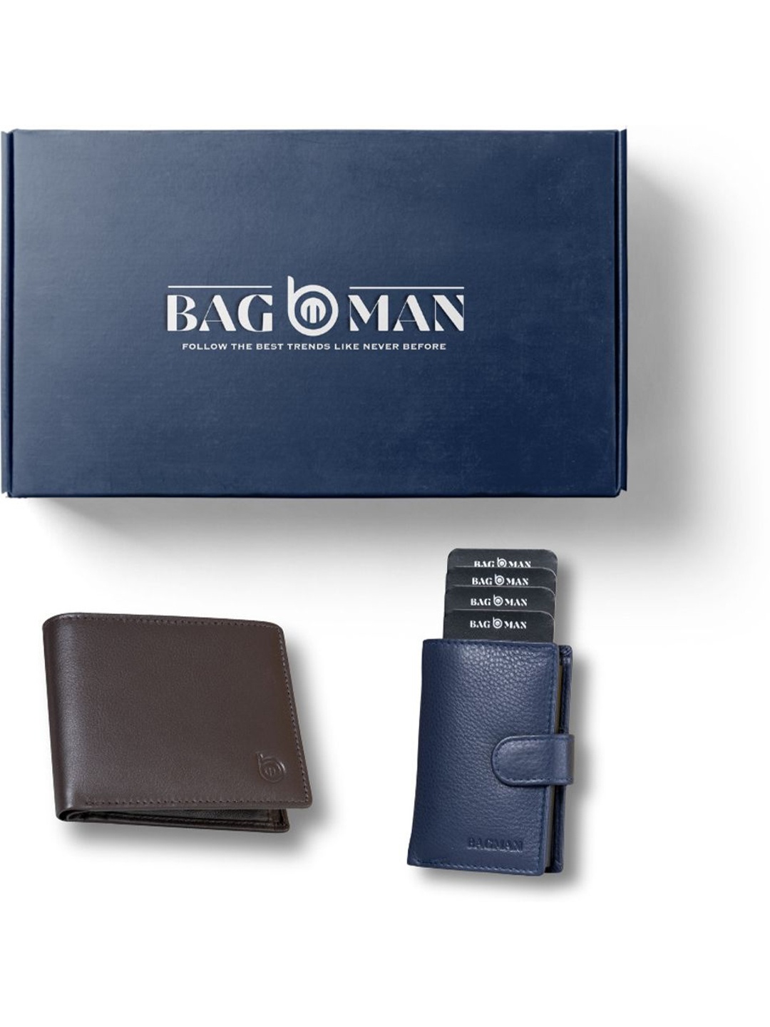 

BAGMAN Unisex Accessory Gift Set of, Brown