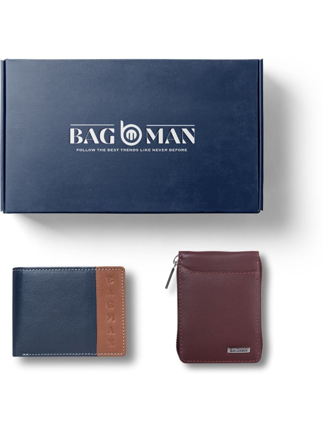 

BAGMAN Unisex Accessory Gift Set of, Navy blue