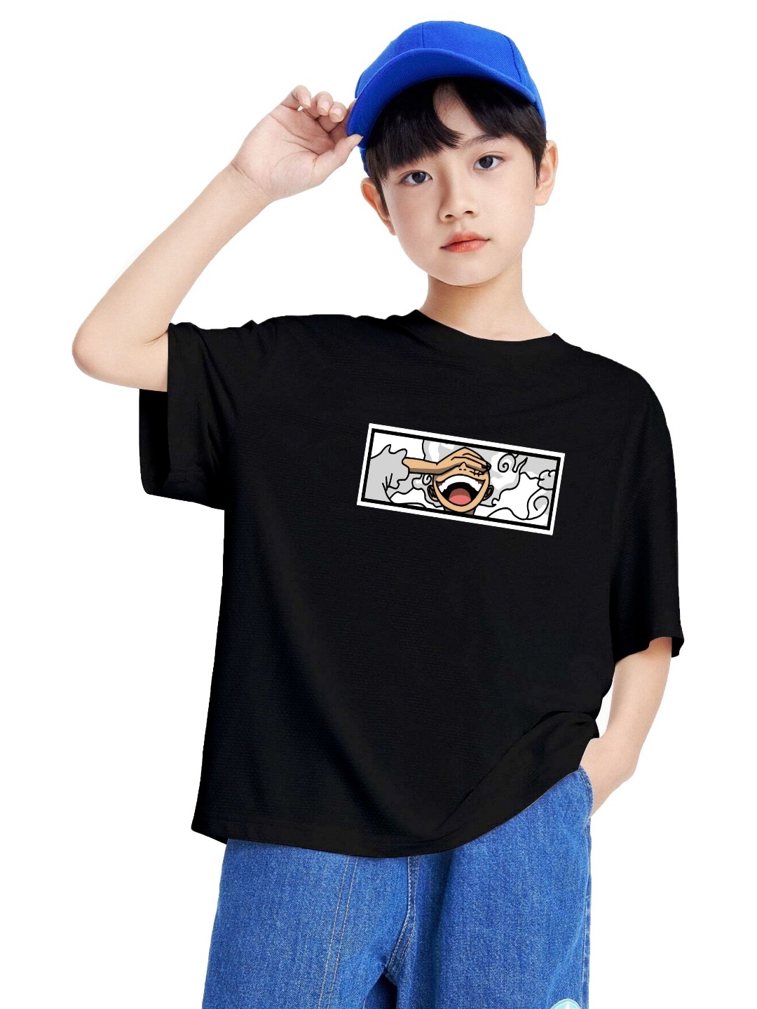 

MODARUE Boys Printed T-shirt, Black