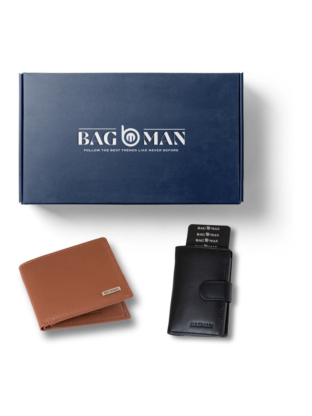 

BAGMAN Unisex Accessory Gift Set of, Black