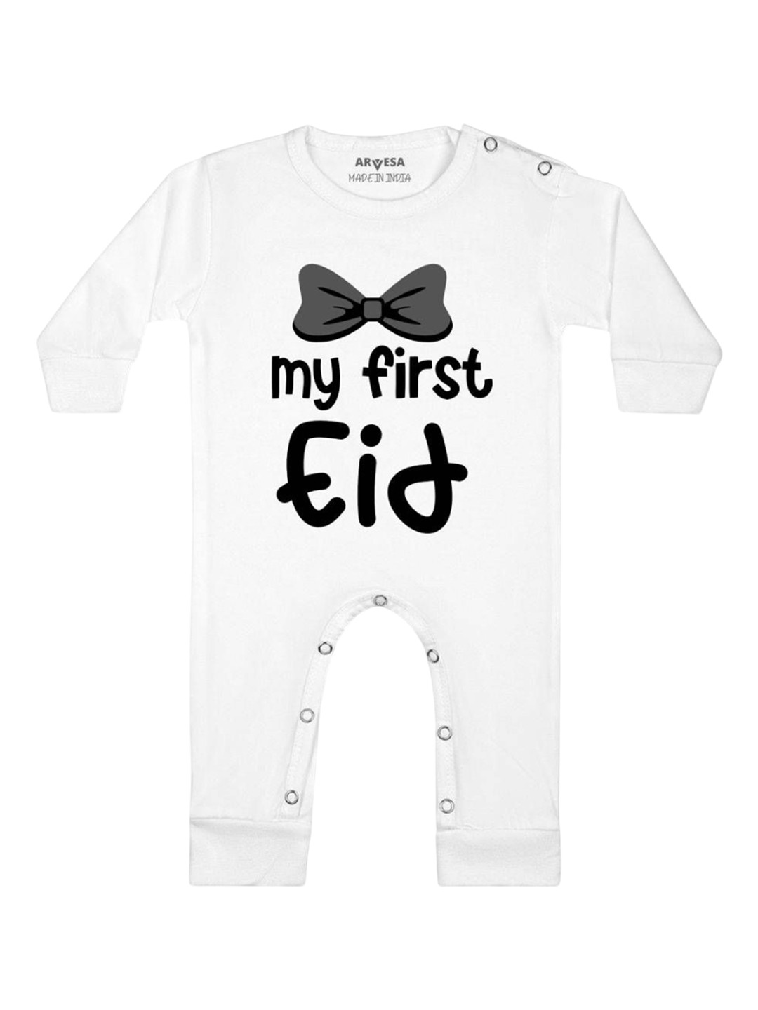

Arvesa Infants My First Eid Printed Bodysuit, White