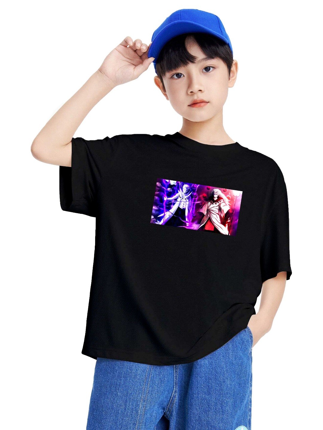 

MODARUE Boys Printed T-shirt, Black
