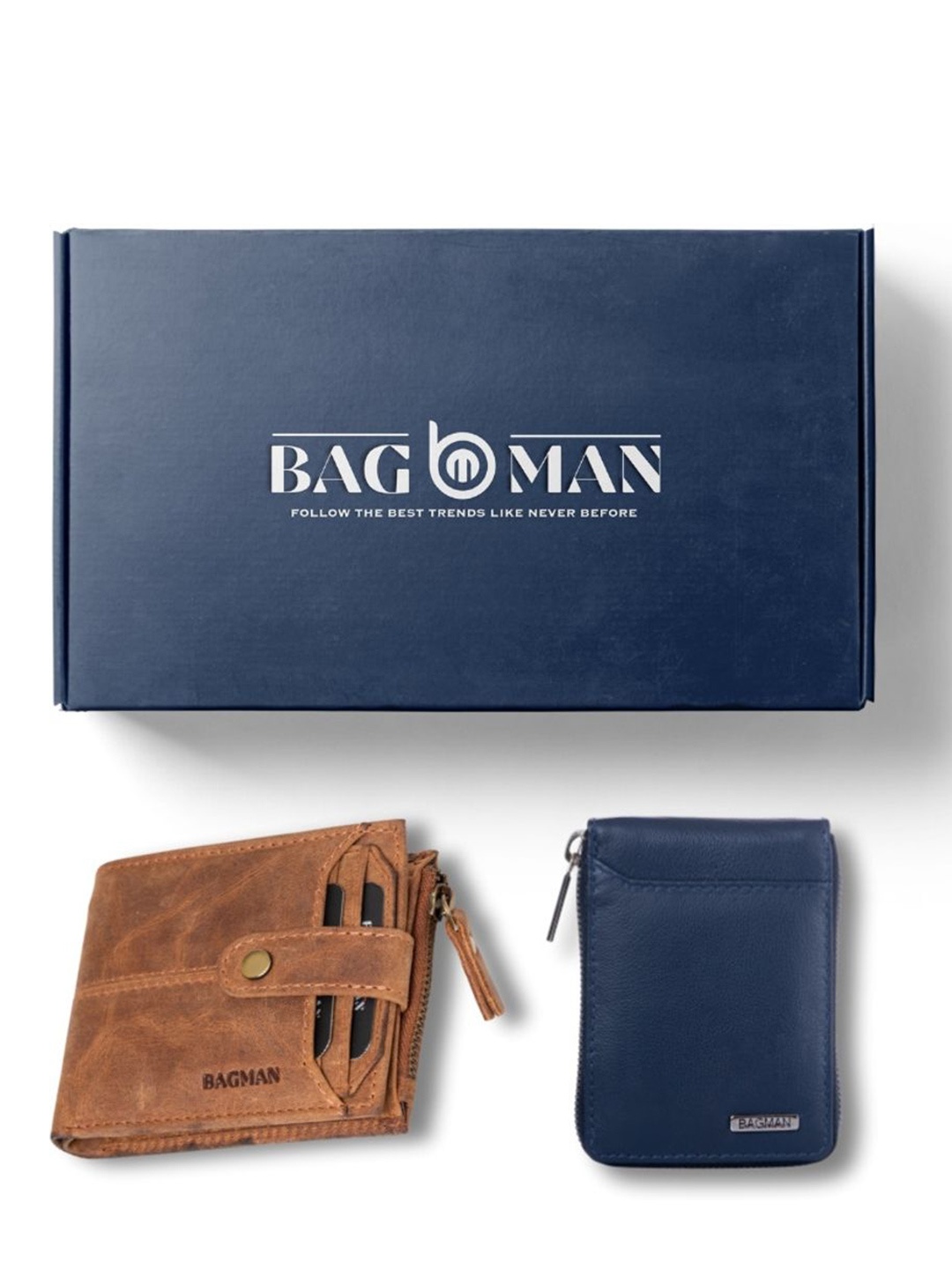 

BAGMAN Unisex Accessory Gift Set of, Brown