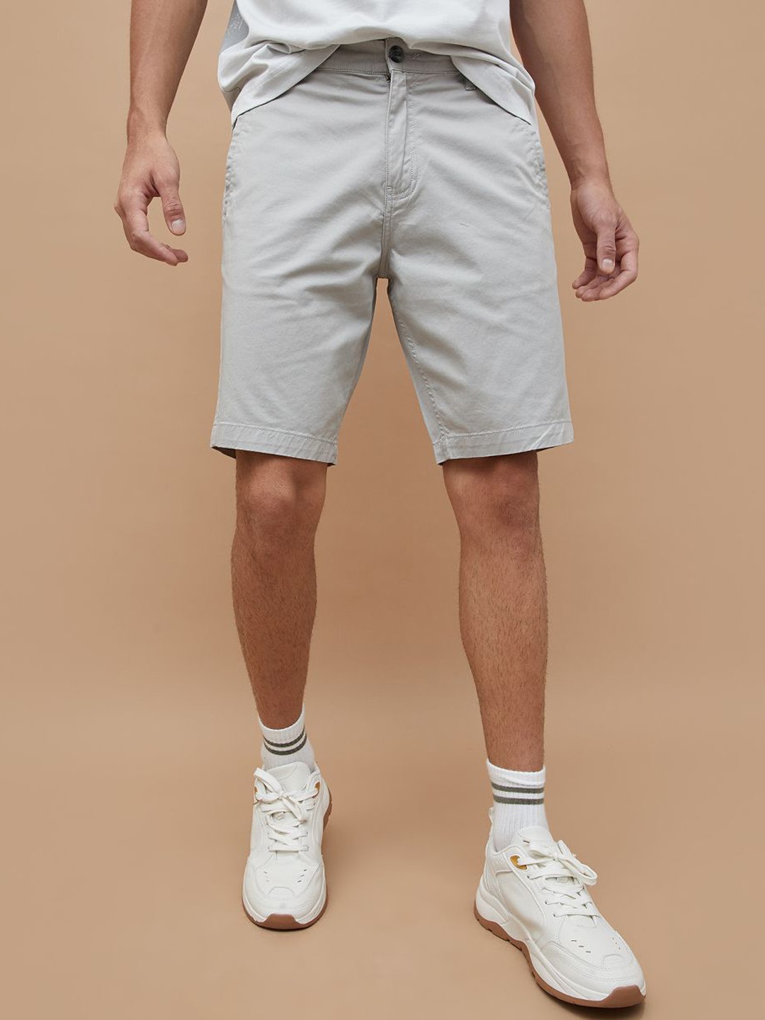 

Fame Forever by Lifestyle Men Regular Fit Mid-Rise Shorts, Grey
