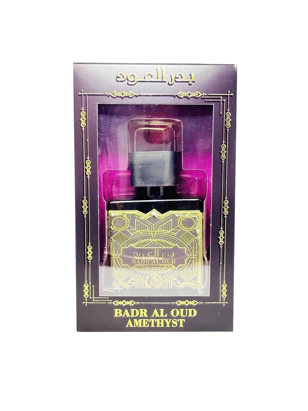 

Al-Fakhr Perfumes Badr Al Oud Amethyst Long Lasting Eau De Parfum - 100 ml, Black
